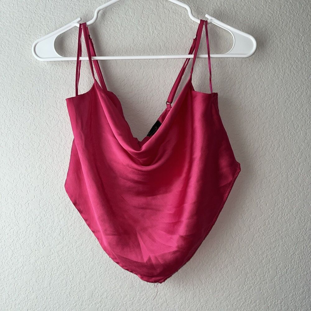 Japra Small Made In India Pink Crop Top Tie Back Festival Barbie Core Night Out
